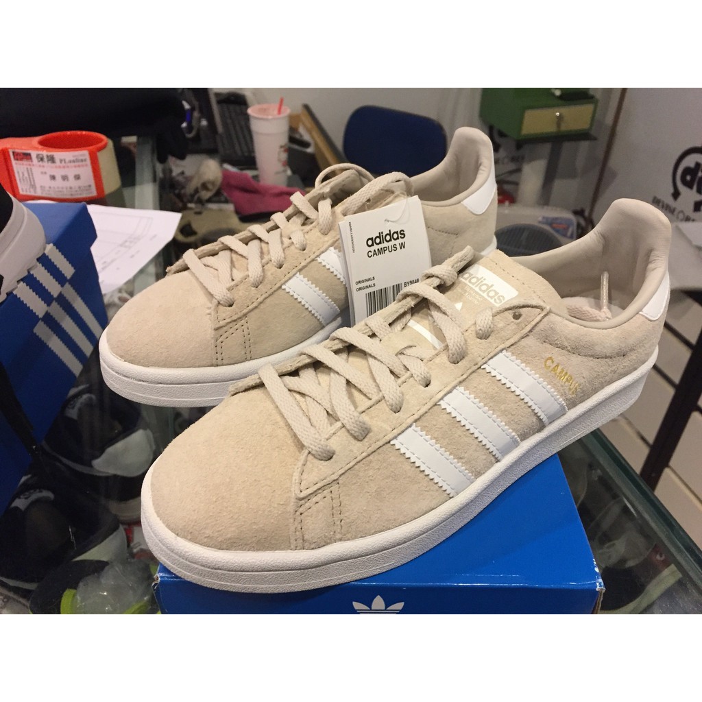 Adidas Campus 奶茶奶茶色杏色米色麂皮BY9846 | 蝦皮購物