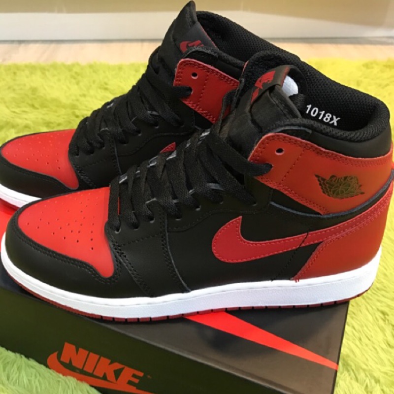 Nike Air Jordan 1 High OG banned BG 黑紅 經典配色 女鞋7Y