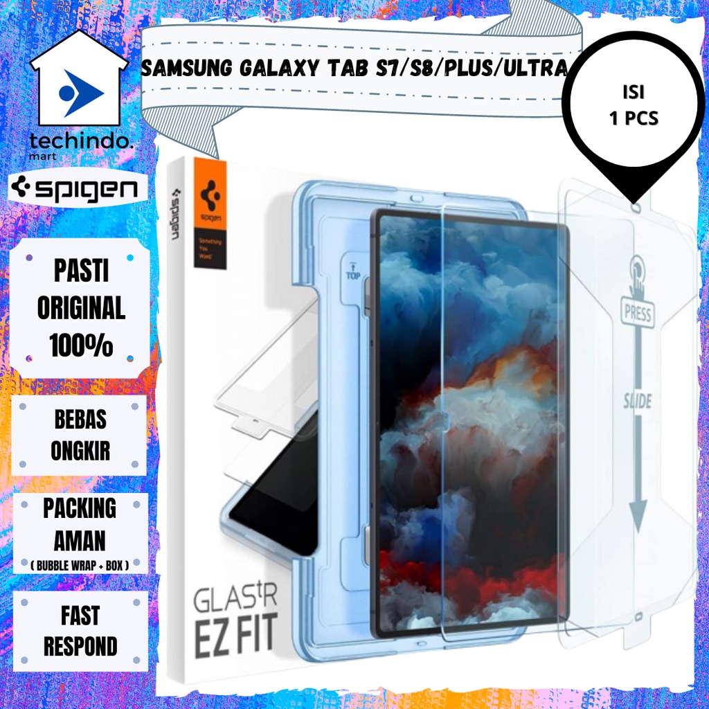 SAMSUNG 鋼化玻璃三星 Galaxy Tab S8 S7 Plus Ultra Spigen Glas tR EZ