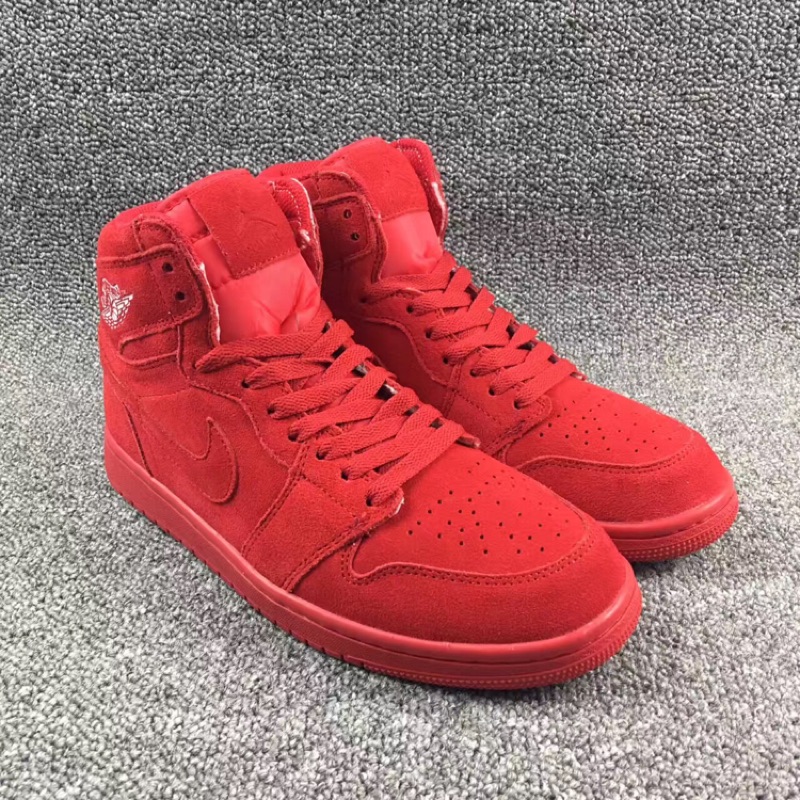 air jordan 1 red suede