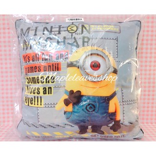 《 楓葉小舖 》🇯🇵日版 現貨 正版 小小兵 抱枕 神偷奶爸 38cm 方形 靠枕 Minions