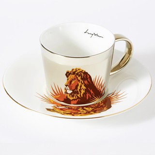 Luycho 韓國 鏡面倒影杯 咖啡杯 彩色獅子
