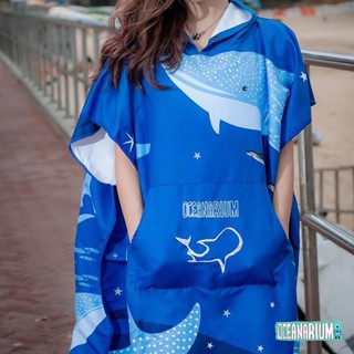 {OCEANARIUM}海洋生物毛巾衣-鯨鯊（附口袋） 【gogoscuba】