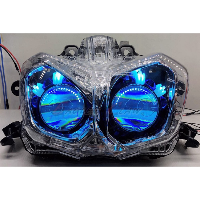 【『柏』利多銷】N1 LED魚眼 大燈 LED魚眼大燈 超亮超廣角 具備寬光與聚光 汽、機車適用 五代勁戰