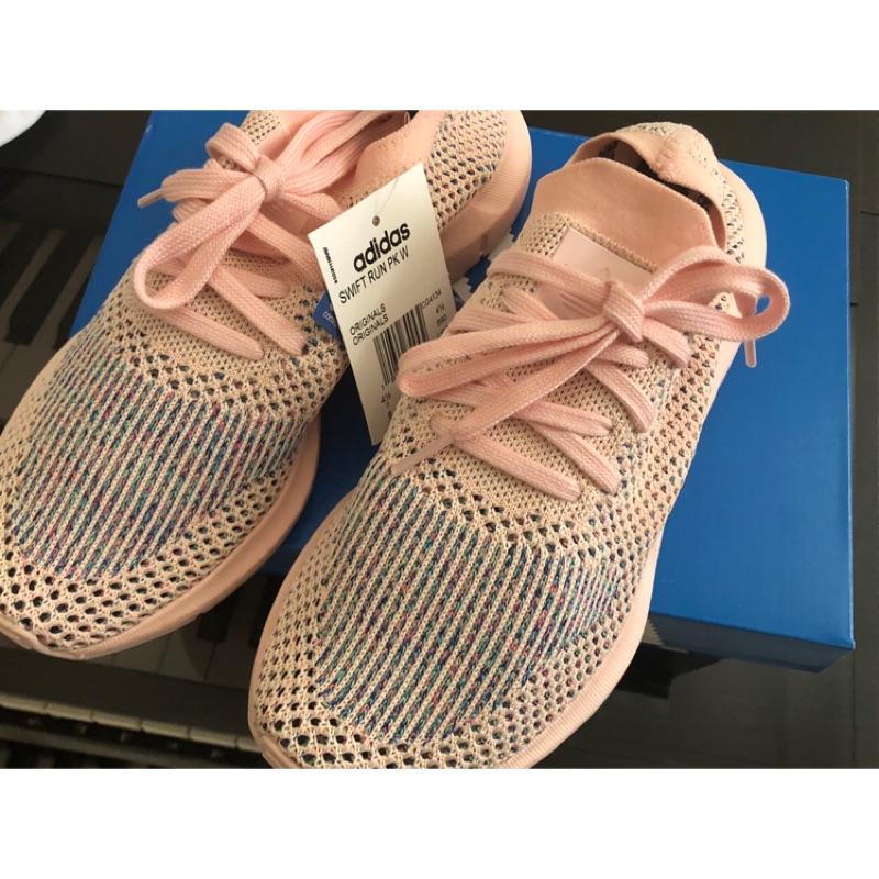 Adidas 粉色 襪套鞋 尺寸23公分 正品 有盒