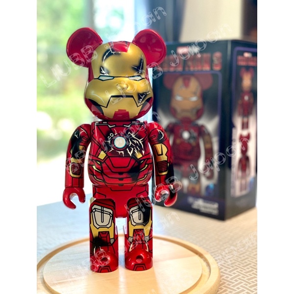 日本官方全新正品 庫柏力克 Bearbrick Be@rbrick Ironman 戰損 鋼鐵人 馬克7號 400%