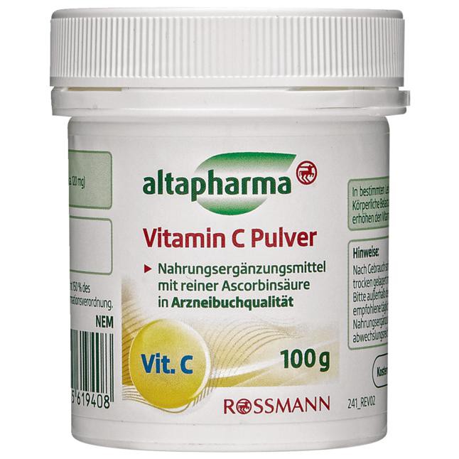 Über 德國 Rossmann altapharma Vitamin C Pulver 維他命C飲 (粉狀)