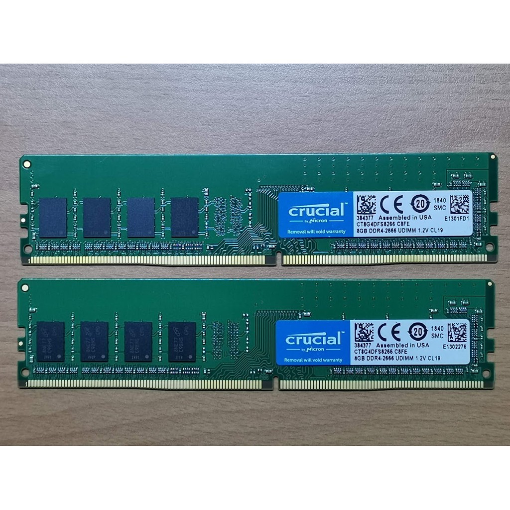 美光 DDR4 2666 16GB 桌上型記憶體