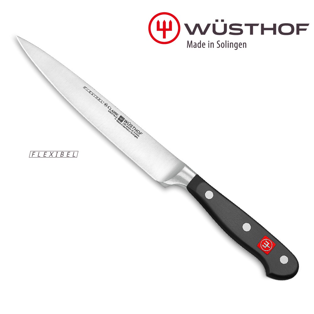 《WUSTHOF》德國三叉牌CLASSIC 18cm菲力刀(德國製 FLEXIBLE 薄刀刃)