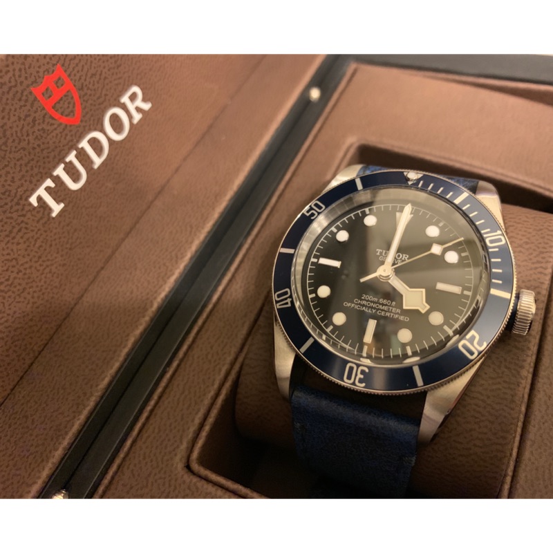 TUDOR 帝舵錶 79230B 藍水鬼 經典復古皮錶帶 Black Bay系列復刻1950年經典 非勞力士 Rolex