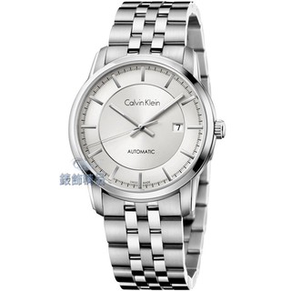 Calvin Klein CK K5S34146手錶 手自動上鍊 機械錶 藍寶石 日期 銀白面 鋼帶 男錶【錶飾精品】