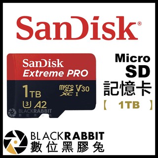 【 Sandisk Extreme Pro Micro SD 記憶卡 1TB 】 1G 數位黑膠兔