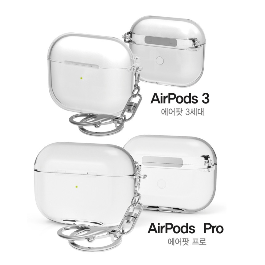 韓國製 AirPods 2 3 保護殼 掀蓋透明硬殼 防水紋 保護套 耳機殼
