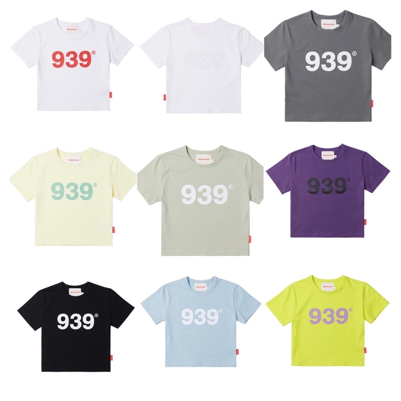 韓國代購-ARCHIVE BOLD 939 LOGO CROP TOP短版T恤
