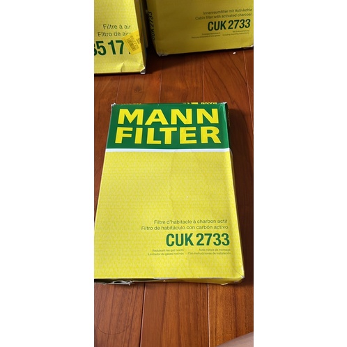 德國 MANN活性碳冷氣濾網 VOLVO CUK2733 S60 V60 空調濾網 冷氣濾芯（適用18年前60系列