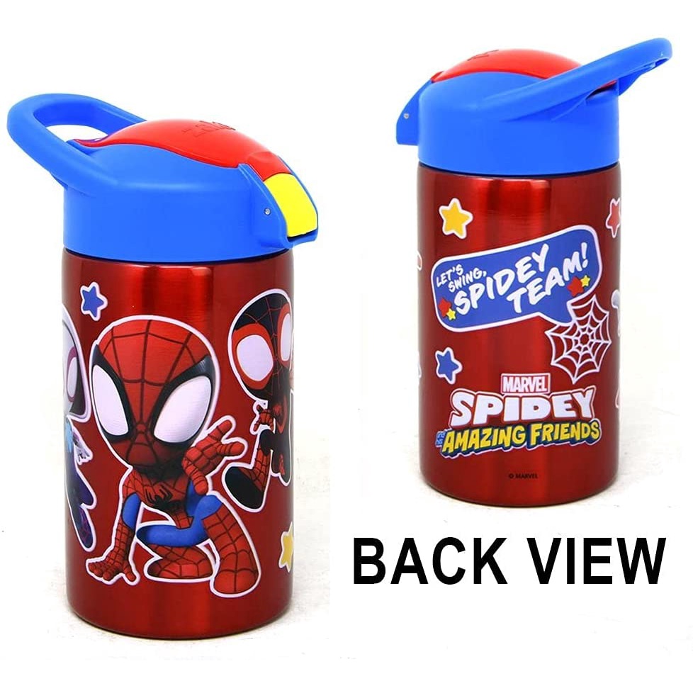 預購❤️正版❤️美國專櫃 MARVEL 蜘蛛人 Spidey 兒童 不鏽鋼水壺 吸管水壺 水瓶 450ml