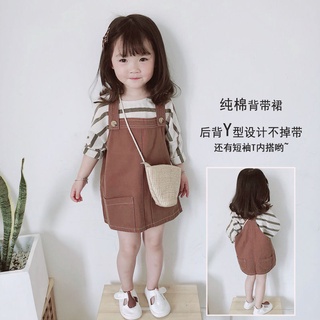 女童洋裝短袖兩件套春夏韓國新款女寶寶中兒童百搭可愛洋氣時尚套裝