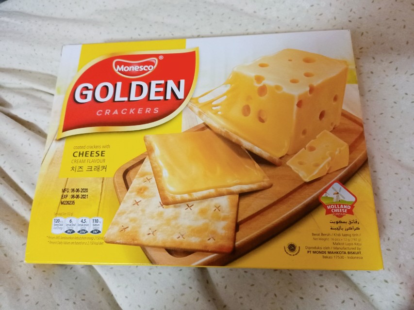 黃金起司風味盒裝夾心餅