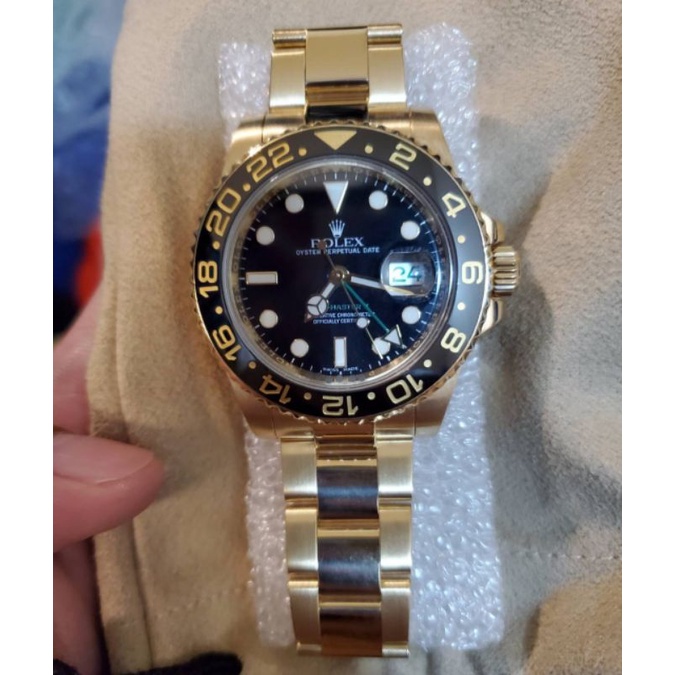 『已交流』👏勞力士 116718 ROLEX GMT II 綠針 兩地時間 GMT-MASTER II 116718LN