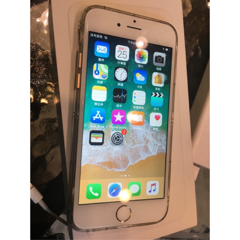 iPhone 6 64G 玫瑰金色 螢幕破 外觀良好有盒 零件機 6S 7 8 X參考 32G 128G 256G