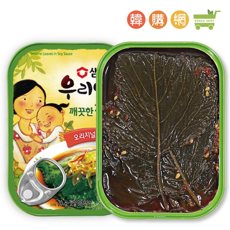 韓國sempio膳府芝麻葉 紫蘇葉 原味 辣味 70g 韓購網 蝦皮購物