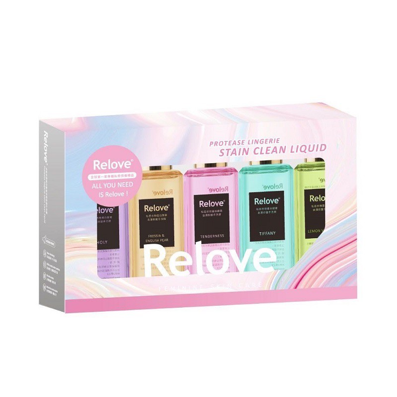 Relove 期間限定 手洗精禮盒組  220ml/瓶x5 廠商直送