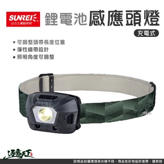 SUNREE 山力士 LED感應防水頭燈 1800mAh 白光 暖白 感應燈 防水 IPX5 頭燈 露營