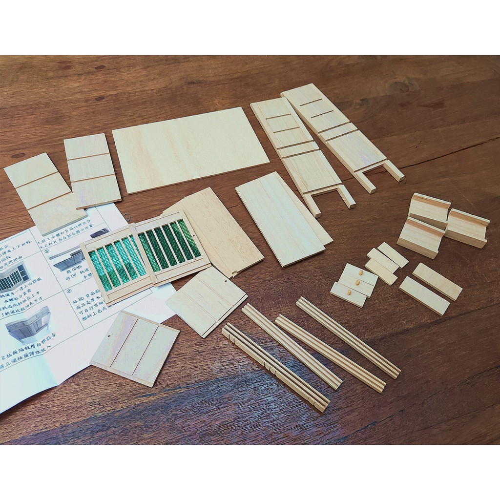 河馬班玩具 袖珍系列 微型 古早味模型 Diy阿嬤的菜櫥 迷你家具 台灣製造 未上漆款 蝦皮購物