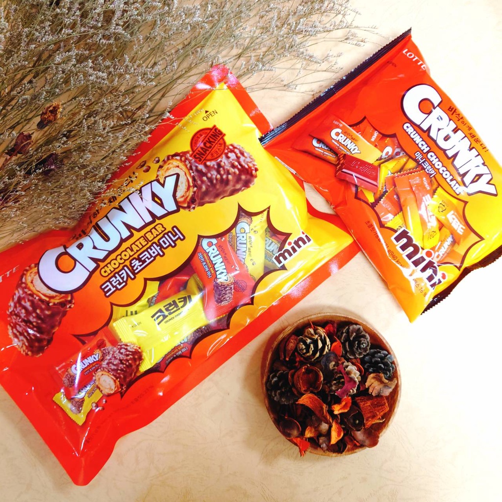 免運  現貨 快速出貨 樂天 Crunky 可可脆 可可脆棒 巧克力 巧克力棒 杏仁脆棒 韓國 零食