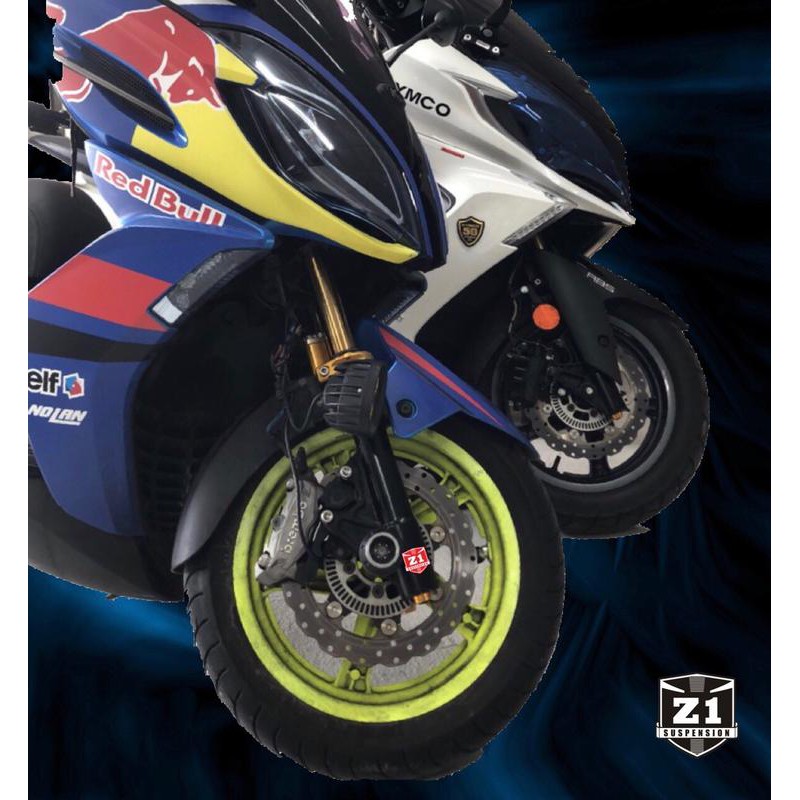 誠一機研長野興業gts300i Cruisym 300 Sym 三陽z1 金色前叉內管組改裝前避震器 蝦皮購物