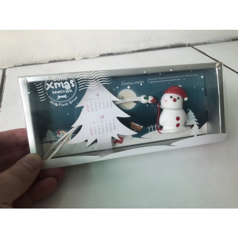 雪人造型隨身碟 4GB 聖誕節禮物