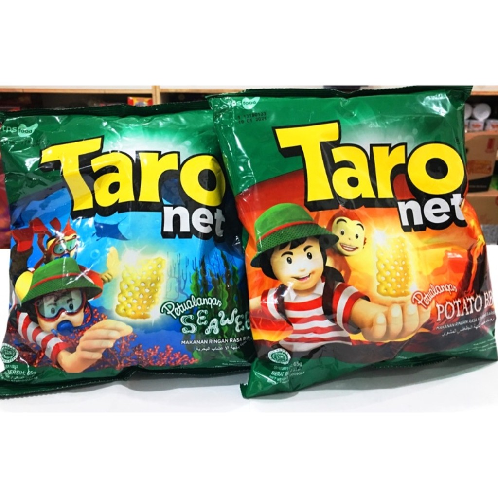 TARO NET POTATO SNACK BBQ / SEAWEED 印尼 海苔/烤肉風味洋芋餅乾