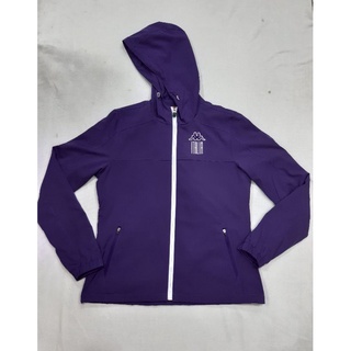 KAPPA 女款運動外套 連帽外套 刷毛內裡 中版外套 35141SW-00F 紫色