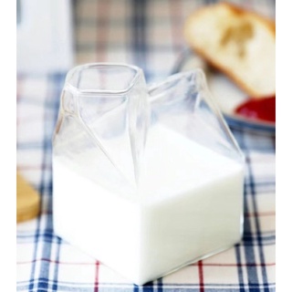 日本代購 現貨 牛奶紙盒 造型玻璃罐 水杯 茶壺 水壺