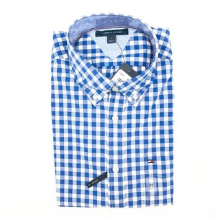 TOMMY HILFIGER 襯衫 格紋 長袖襯衫 彈性布料 男裝 T03894 藍色(現貨)
