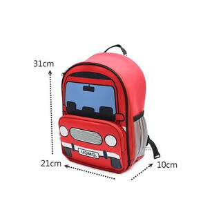 新品上架 後背小包 兒童後背小包 小後背包【UNME】小汽車兒童背包 ( 34061 紅)