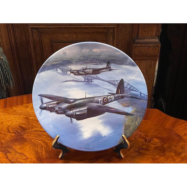 #19世紀 英國製骨瓷皇家道爾頓戰鬥飛機限量收藏盤  #822009-5