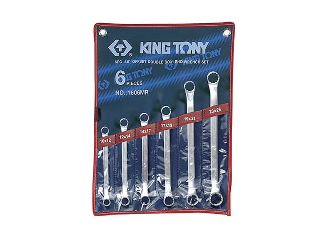 老池專業工具 附發票 KING TONY 6件式  45度梅花板手組 雙梅花板手組 梅開板手 梅花扳手 1606MR