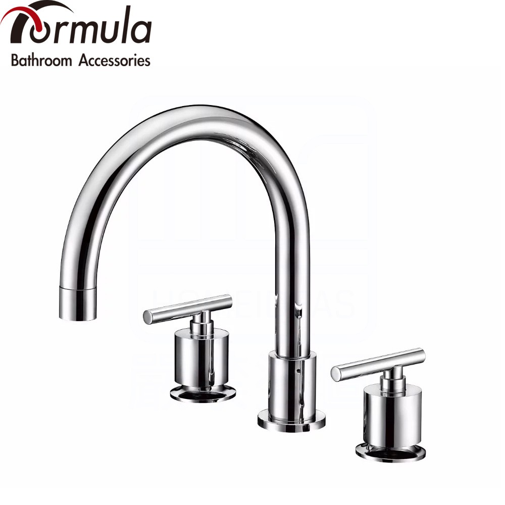 《Formula》台灣製造 A-782-3 三件式 浴缸龍頭 冷熱雙把手開關 日本進口陶瓷閥芯【免運費】