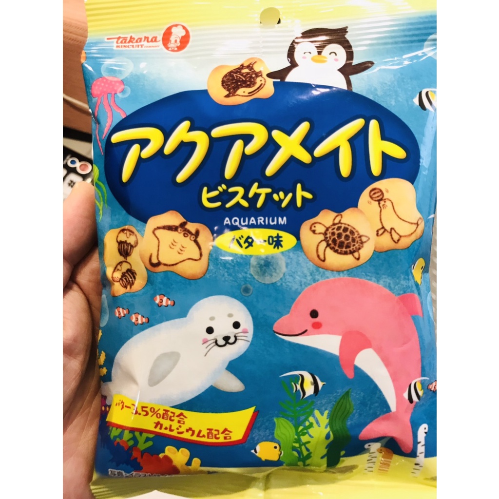 [蕃茄園] 即期品20220322日本進口 takara 奶油風味動物造型餅乾 85g