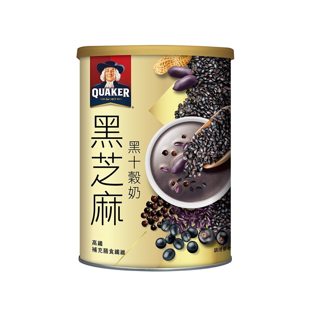 桂格 黑芝麻十穀穀奶 390G (良品小倉)