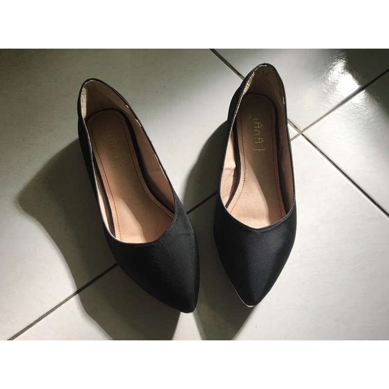 Diana黑色低跟鞋/23cm/跟高2cm