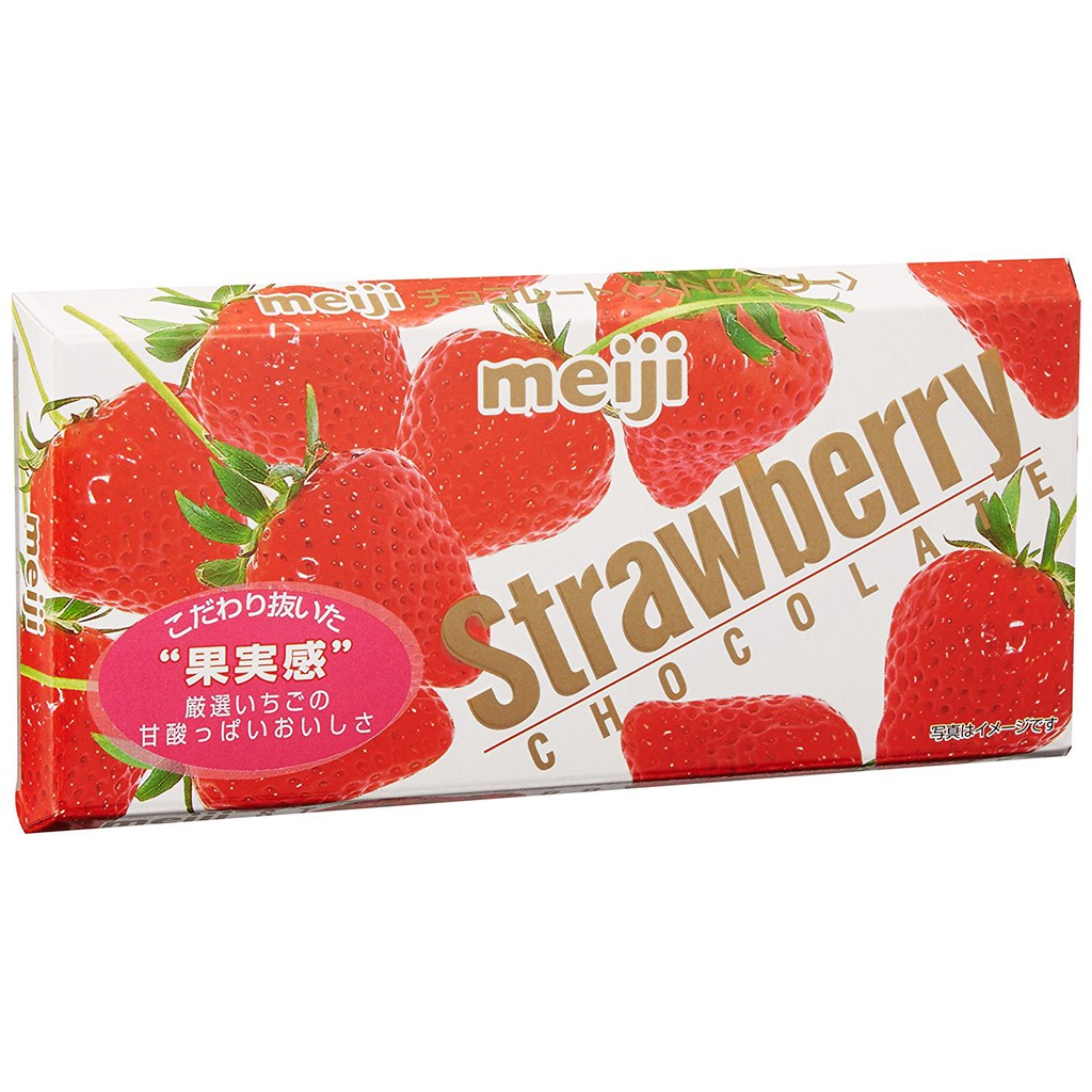 明治Meiji草莓夾餡巧克力46g