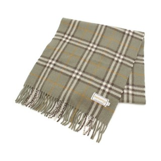 正品 BURBERRY 經典深灰喀什米爾羊毛圍巾 Cashmere