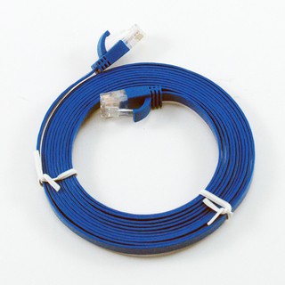【福利品】群加 PowerSync CAT 6E高速網路線1.35MM扁線藍色1M~10M(C6E01FL)