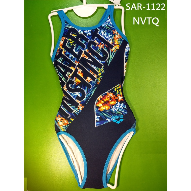 【ARENA+游泳多多】 ARENA  SAR-1122 超鮮豔 彩虹標練習款泳衣 L 泳裝