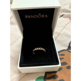 pandora 潘朵拉 戒指 愛心 k金 滿鑽 純銀 14金 編織 紐結