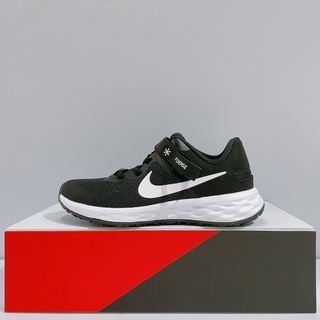 NIKE REVOLUTION 6 FLYEASE NN PS 中童 黑色 拉鍊款 運動 休閒鞋 DD1114-003