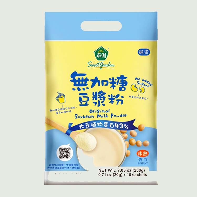 薌園 無加糖豆漿粉(20gx10入)/袋 豆奶