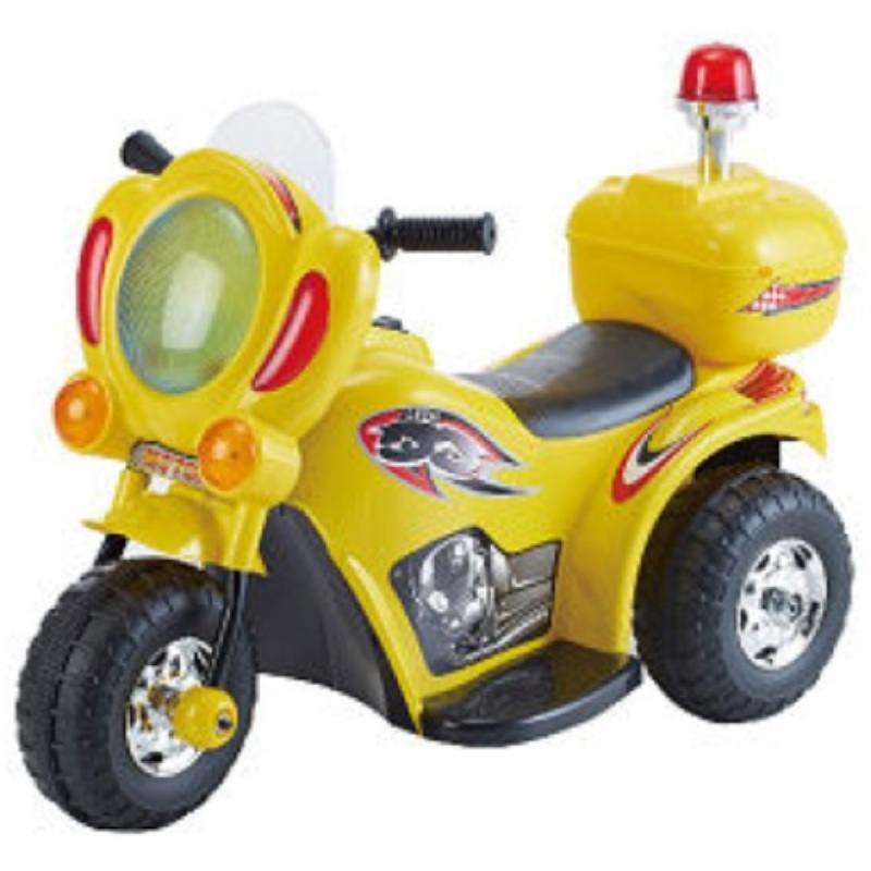 全新電動警車-黃色款 電動車 兒童車 可充電 全新電動車 兒童玩具車 哈雷車 哈雷玩具車